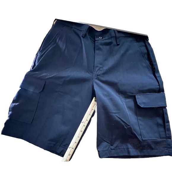 Red‎ Kap Men's Black Cargo Shorts  34 x 12 Work Shorts Uniform NWT - Picture 4 of 7